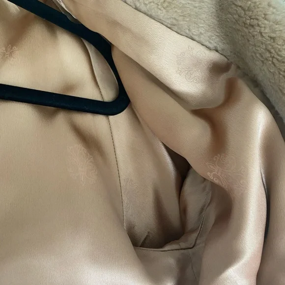 Betty Rose by Glenara Glenoit Vintage Faux Fur Tan Beige Coat Jacket S/M - Picture 11 of 13